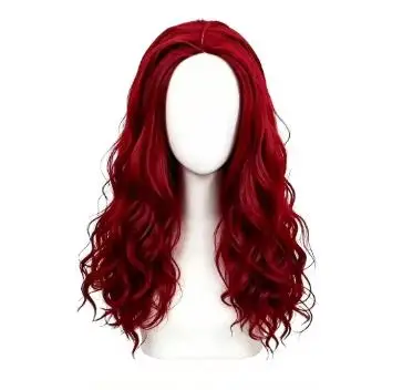 《데센던트》의 레드 코스프레 의상, 에비 블루 가발,  - Women'S Accessories Clothing 리뷰 및 가격