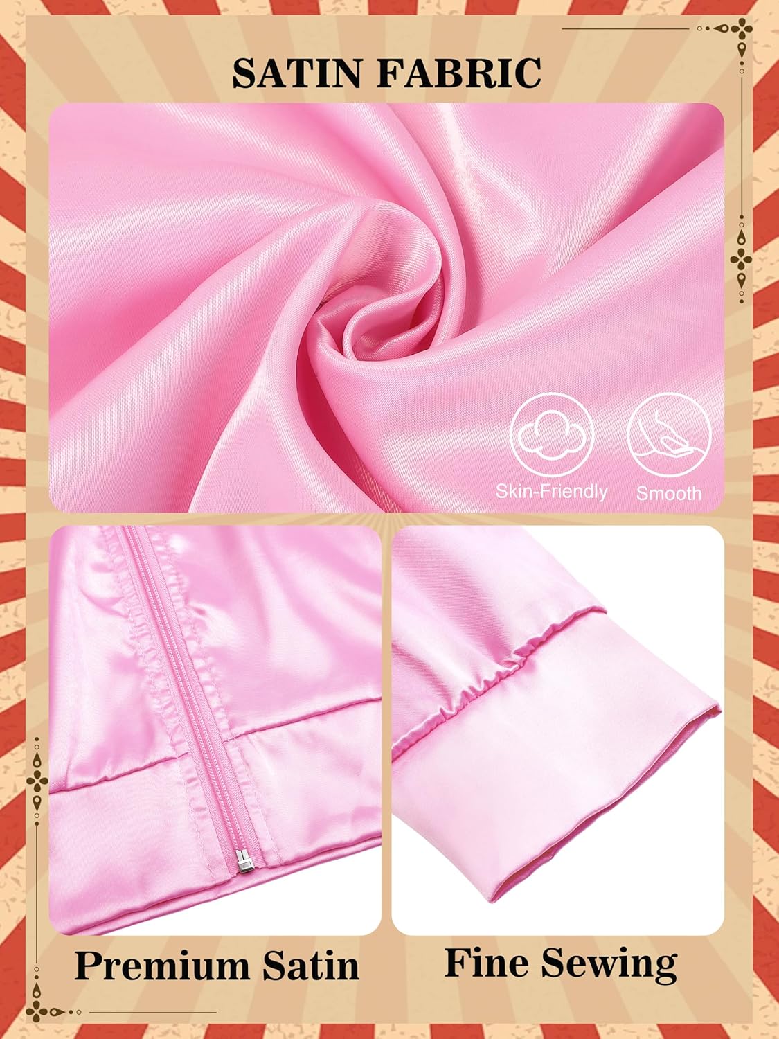 1950년대 스타일의 분홍색 새틴 재킷, 목 스카프,  - Women'S Accessories In The 1950S 리뷰 및 가격
