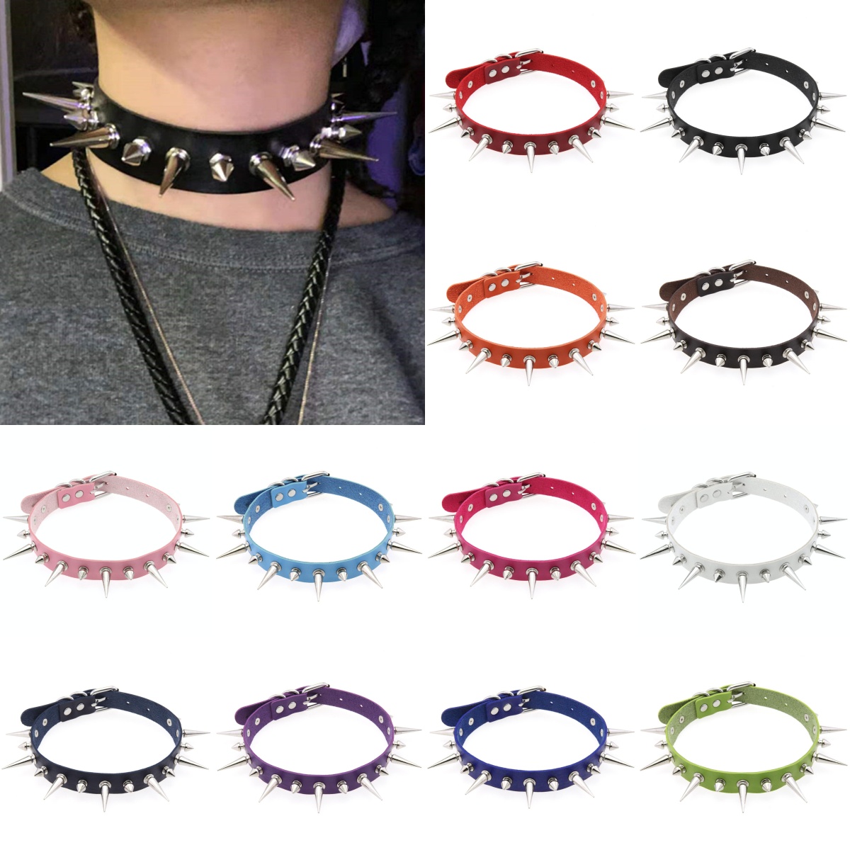 할로윈 이모 코스프레 고스 초커 목걸이, 펑크 플라스틱 - Women'S Emo Accessories 리뷰 및 가격